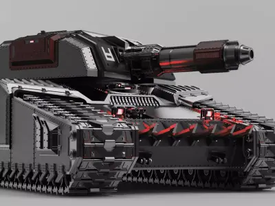 Automaton Annihilator Tank Modular 3D Printable 3D print model