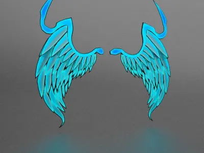 WinterWings angel wings - angel wings Free low-poly 3D model