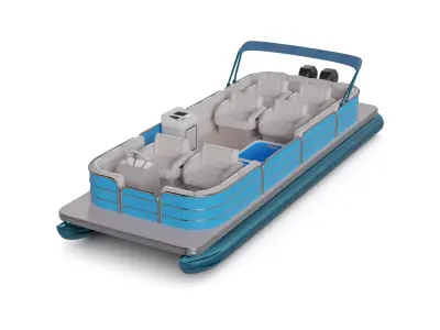Leisure Pontoon 3D model
