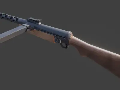 ZK383 ak rifle 3D model
