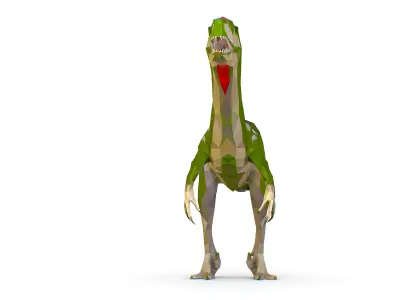 Dinosaur Austro Lowpoly Art Style Animal Low-poly 3D model