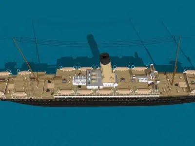 RMS Republic Low-poly 3D model