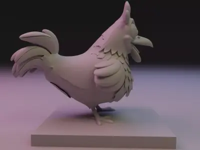 chicken chibi 3D print model