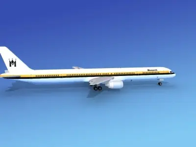 Boeing 757-300 Monarch 1 3D model