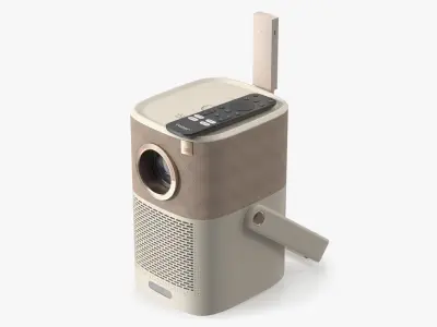 Yaber Vertical Projector with Remote and HDMI Dongle 3D model