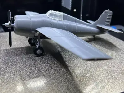 Grumman F4F-4 Wildcat 3D print model