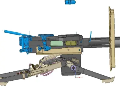 hk grenade launcher 3D model