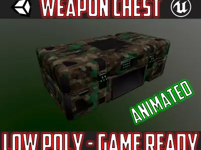 WEAPON CHEST Low-poly 3D model