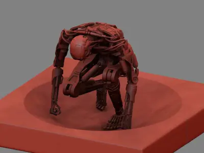 Terminator T800 T2 Arrival High Detal 3D print model