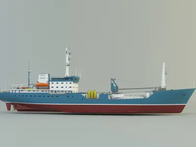  cargo ship marine model 3D model