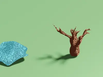 Coral Reef Pack Low-poly 3D model