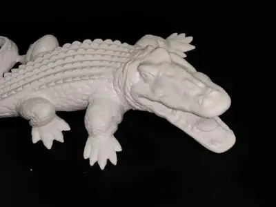 Crocodile hollow 3D print model