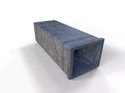 Air ducting Low-poly 3D model