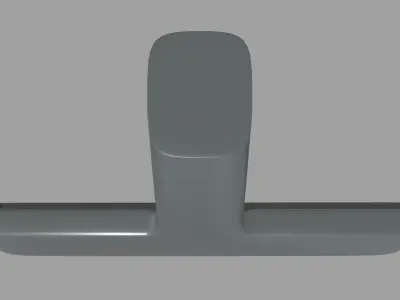 Rearview Mirror Low-poly 3D model