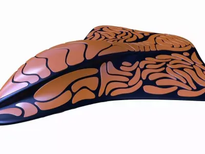 Alien space shuttle 3D model