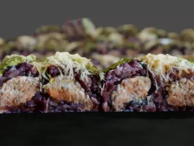 Real 3D scanned special Sushi Roll with Tuna 3D model