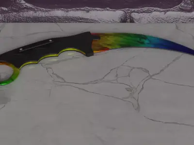 Photo Real Karambit Free 3D model