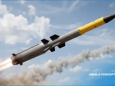 Aquila Concept Missile - AGM-Style Air-to-Ground Design 3D model