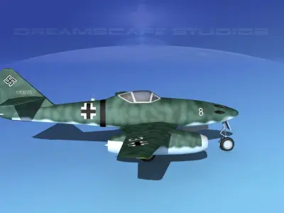 Messerschmitt ME-262A1 Swallow V04 3D model