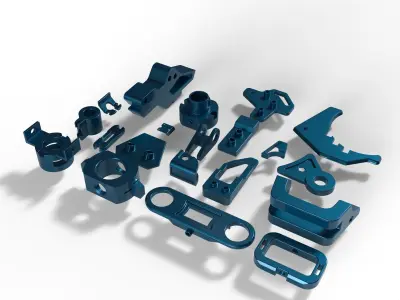 kitbash minipack robotic hard surface 3D model