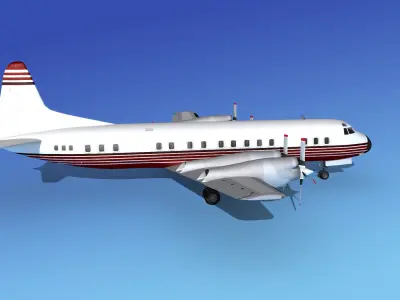 Lockheed L-188 Electra HP Corporate 4 3D model