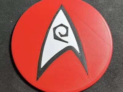 USS Enterprise Engineering and Security Department Coaster Free 3D print model
