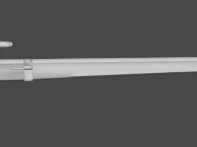 1800s Full Napoleonic Pack Of Weapons Musket Sabre Pistol bonus Low-poly 3D model