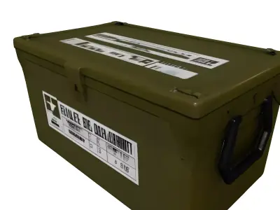 Military Supply Crate Ammo Box 3D model