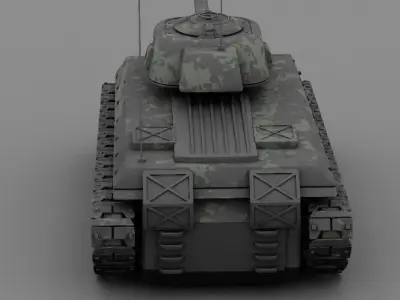 Military vehicle rigged 3D model