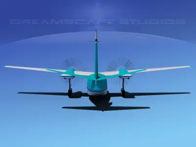 Rockwell Turbo Commander 690 V07 3D model