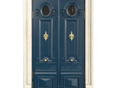 Entrance classic door 100 3D model