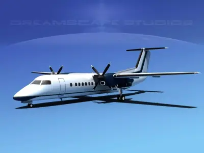 DeHavilland DHC-8-Q300 Corporate 1 3D model