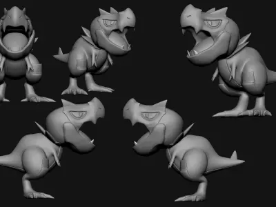 Pokemon - Tyrunt 3D print model