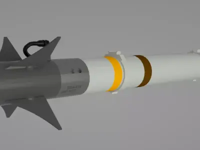 AIM-9 Sidewinder Textured Low-poly 3D model