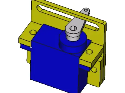 Suporte servo 9g para aeromodelismo Free 3D print model