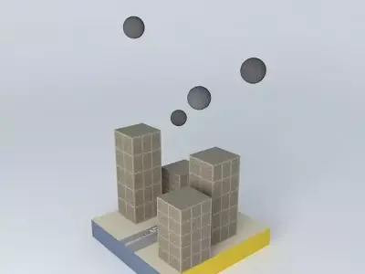 6th Physics Meteor Attack Destruction Free 3D model