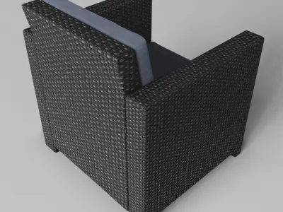 Rattan Chair Free 3D model purchase