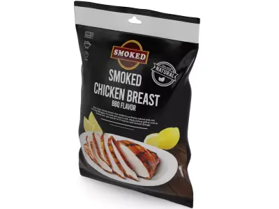 Deli sausages Smoked Chicken Breast Low-poly 3D model