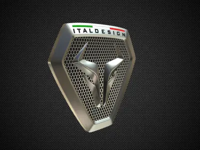 giugiaro italdesign logo 3D model