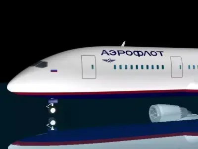 Aerofloat 787 - 8 Dreamliner 3D model