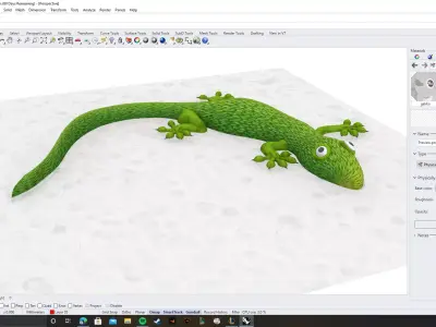 Gekko lizzard made in rhino 7 3D model