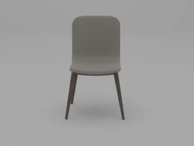 Grey checkered modern chair Free 3D model
