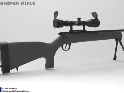 M24 Sniper Rifle Free low-poly 3D model