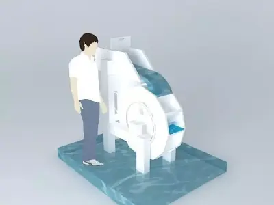 Wooden windmill overshoot Free 3D model