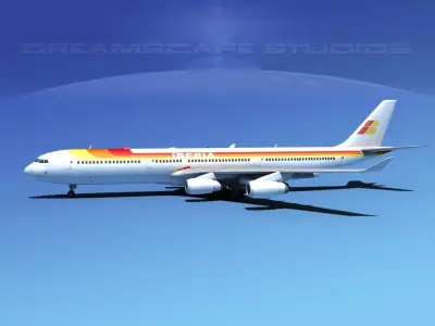 Airbus A340-600 Iberia 3D model