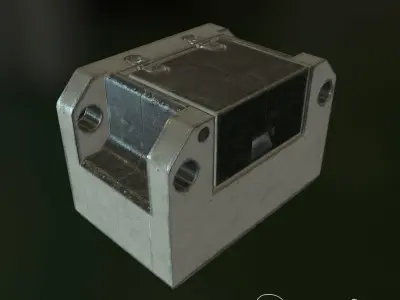 scifi box Low-poly 3D model