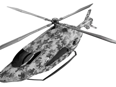  Futuristic Fighter Jet High Detail 3D Model 3D model