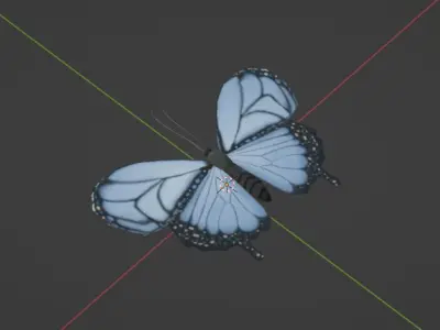 Butterfly 3D model 3D model
