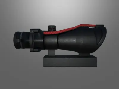 4x scope game ready Low-poly 3D model