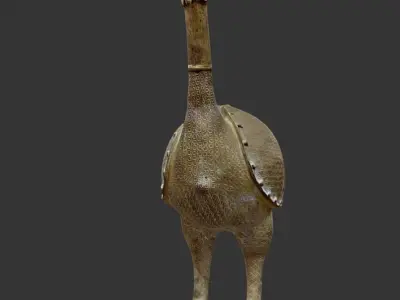 Okporhu - Rooster Figure Low-poly 3D model